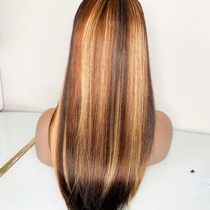 26 in highlight human hair wig